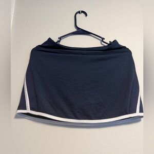 Nike Navy Mini Skort with White Trim - Women